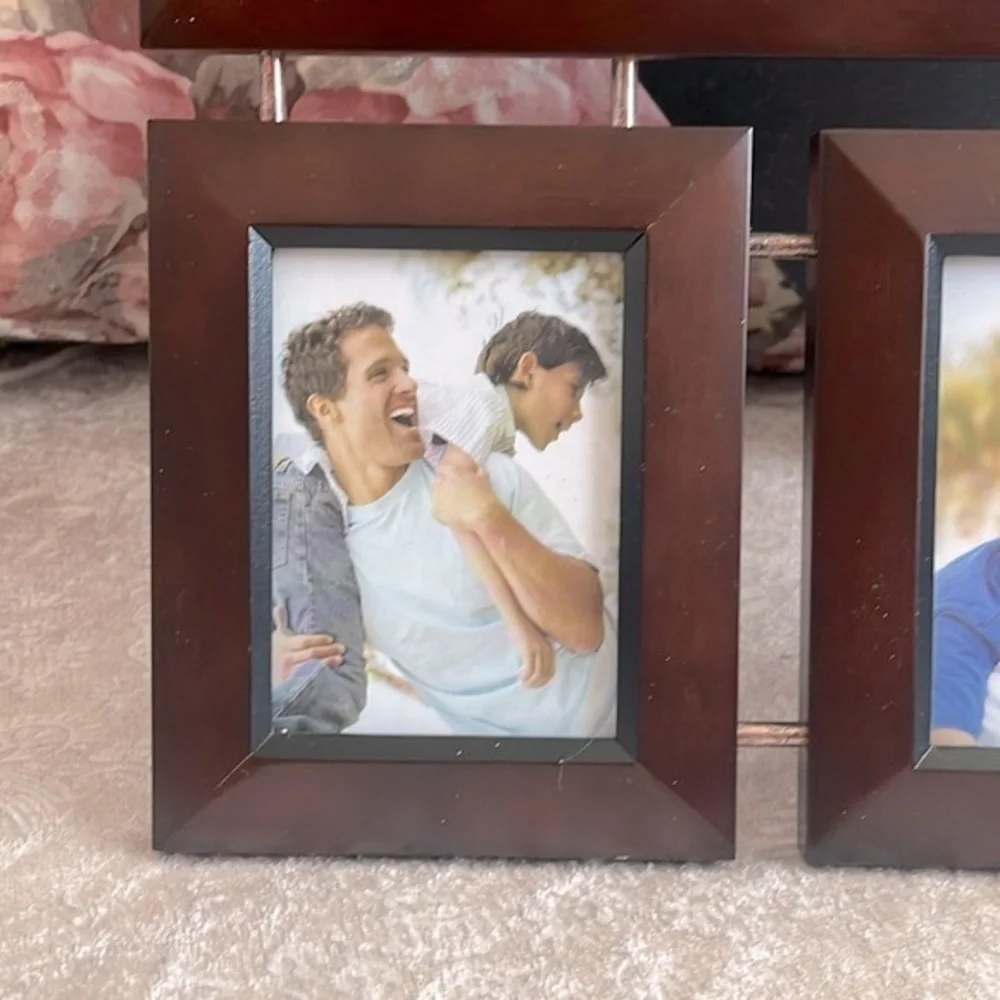 Brand New Prinz Dakota Collection Cherry Wood Collage Picture Frame 4 Photo